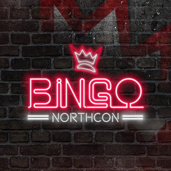 Neon-Logo für Bingo auf der NorthCon