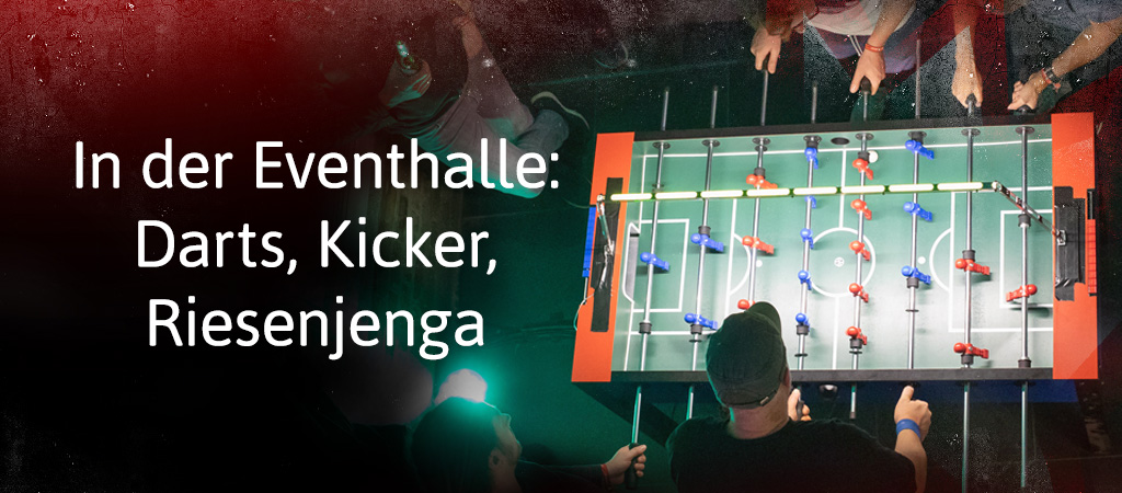 Spieler am Kickertisch