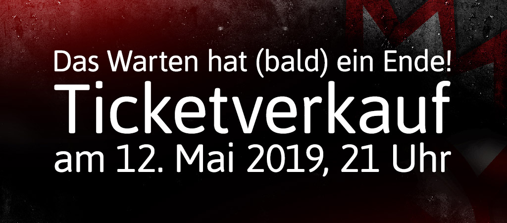 Ankündigung Ticketverkaufsstart